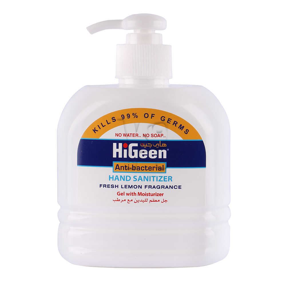 Higeen Gel Anti-Bactérien des Mains Fresh Lemon 500 ml