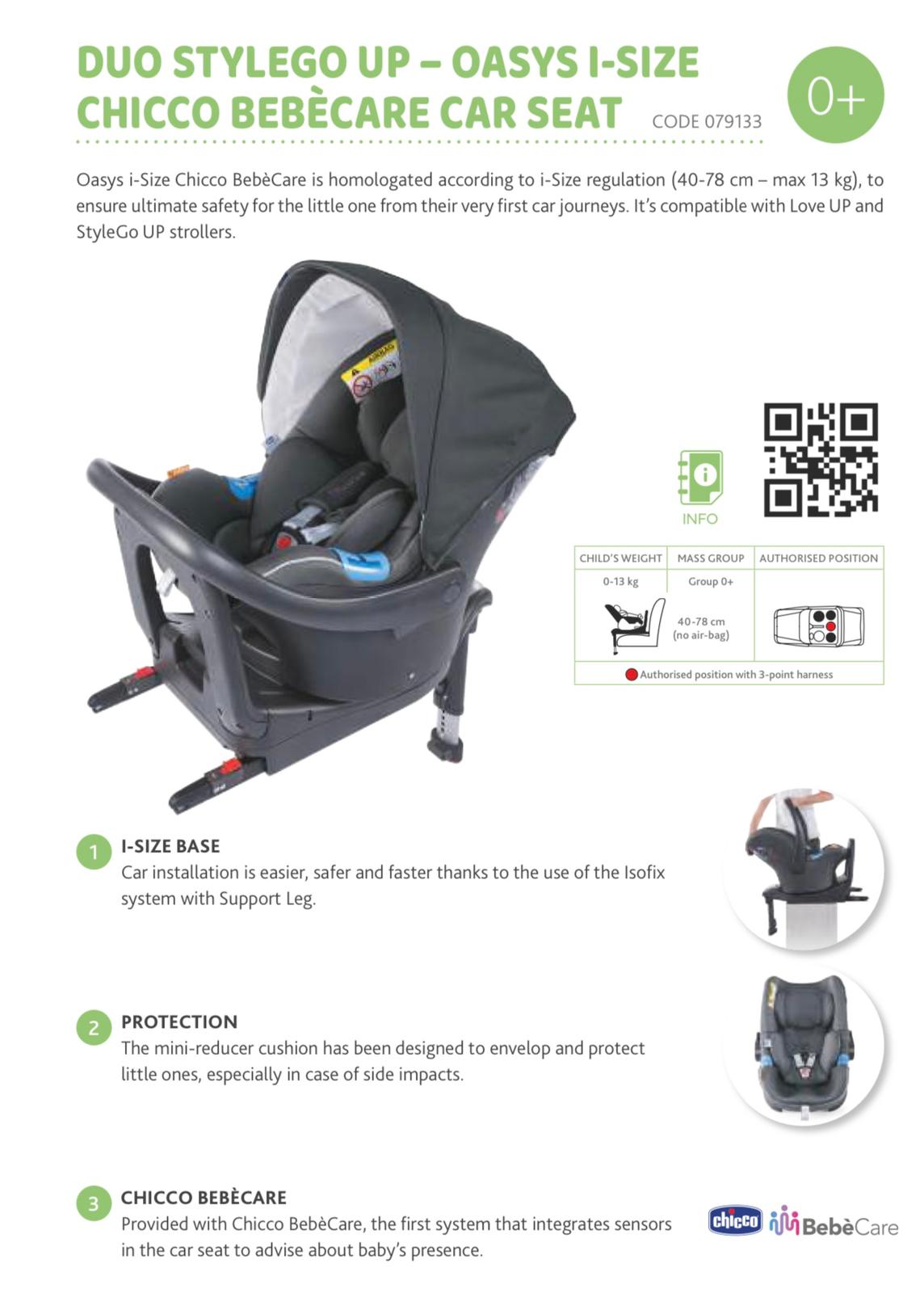 Chicco Siège-Auto Oasys i-Size Bebecare Chicco Siège-Auto Oasys i-Size Bebecare