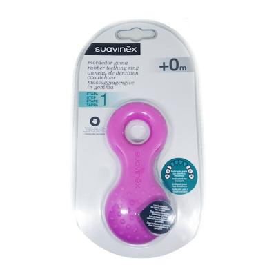 Suavinex Anneaux De Dentition En Caoutchouc - étape 1 +0Mois violet
