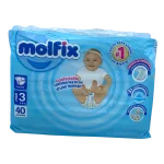 Molfix Couches Bébé Taille 3 Midi (40 Pièces)