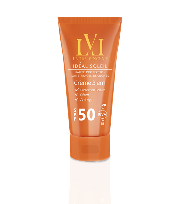 Laura Vincent Idéal Soleil Crème 3 en 1 SPF 50 UVB/UVA + IR 50 ml