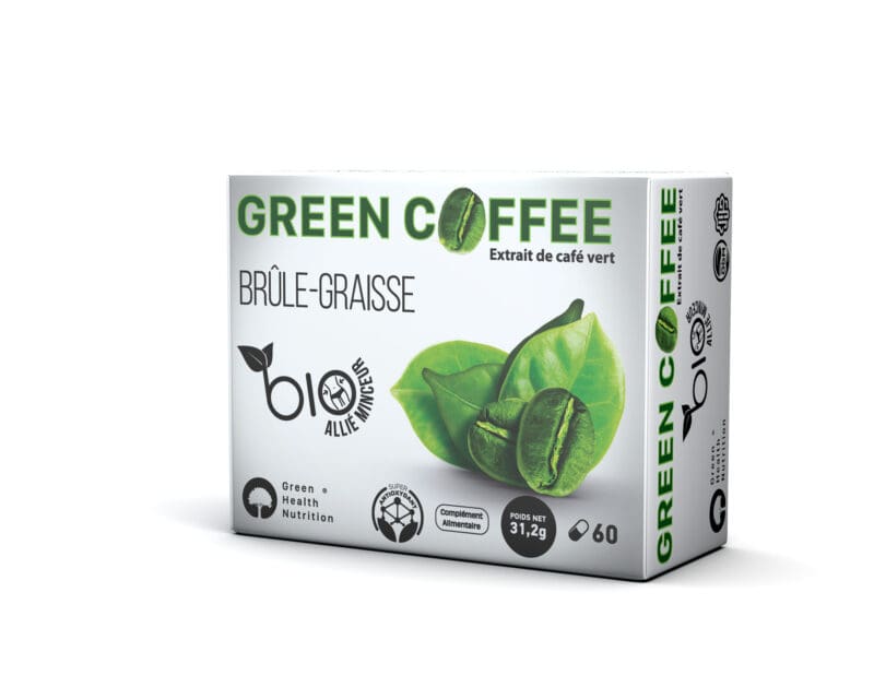 Photo du complément alimentaire Green Coffee a l'Extrait De Café Vert - Boite de 60 Capsules