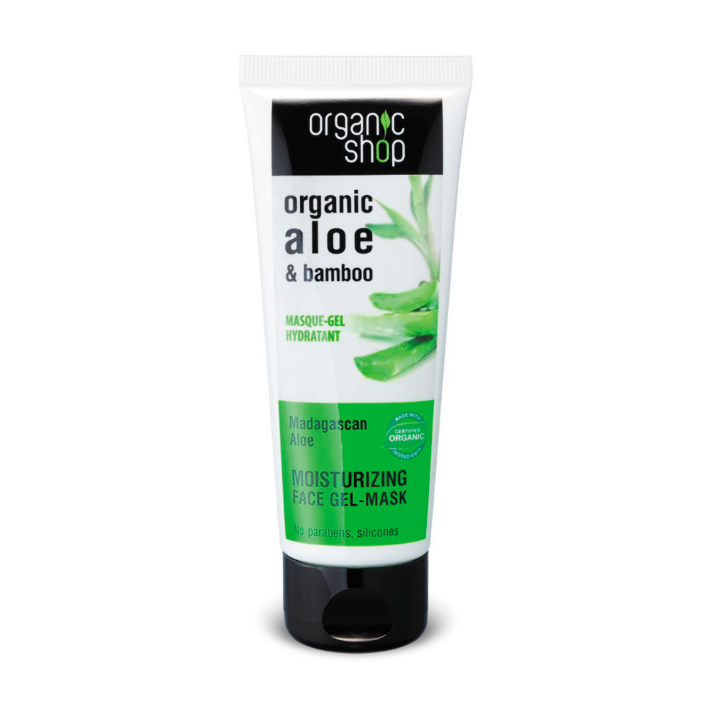 Organic Shop Gel-Masque Visage Hydratant A l'Aloe 75 ml