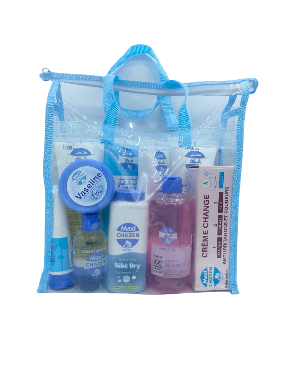 Maxi Chazen Pack Bleue De 10 Produits Pour Bébé. Maxi Chazen Pack Bleue De 10 Produits Pour Bébé