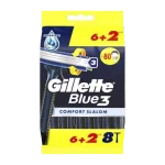 Gillette Blue3 Rasoirs Jetables Pack de 6+2