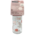 Suavinex Biberon En Verre Tétine Anti-Coliques +3 m Rose 240 ml