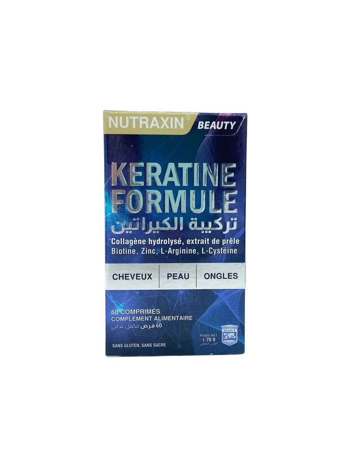 Nutraxin Kératine Formule Peau-Cheveux-Ongles 60 Comprimés