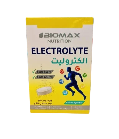 Biomax Nutrition Electrolyte 20 Comprimés Effervescents