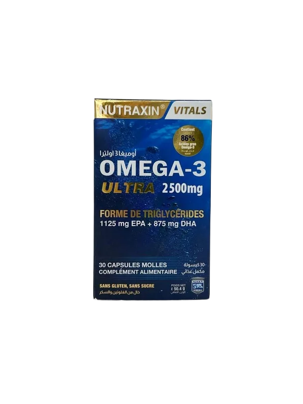 Nutraxin Omega-3 Ultra 2500 mg 30 Capsules Molles