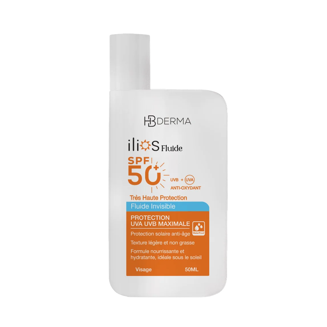 HB Derma Ilios Fluide Protection Max SPF50+ Invisible 50 ml